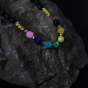 Essence of the Volcano halsband med lavasten och chakrabeads för känslomässig balans - produktbild 4