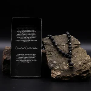 Essence of the Volcano halsband med lavastenar - produktbild 3
