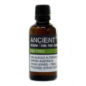 Brun glasflaska med eterisk olja Tea Tree 50 ml