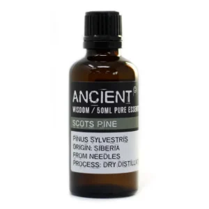 Flaska med eterisk tallolja 50 ml från Pinus Sylvestris med etikett