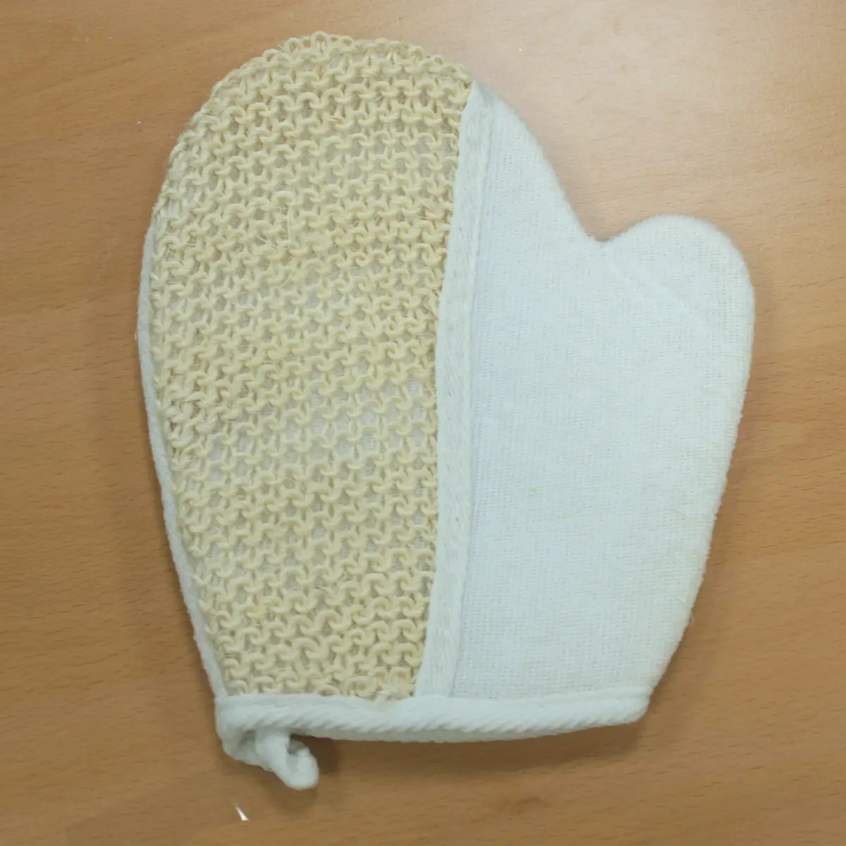 Exfolierande handskar i jute, blandade färger - produktbild 3