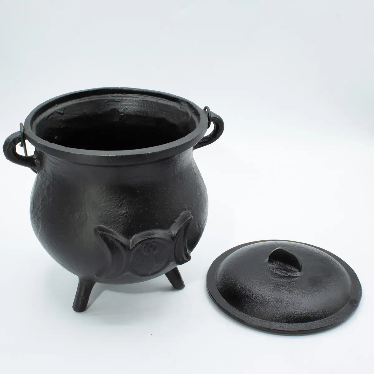 Extra stor gjutjärnskittel med trippelmånesymbol 23x18 cm - produktbild 3