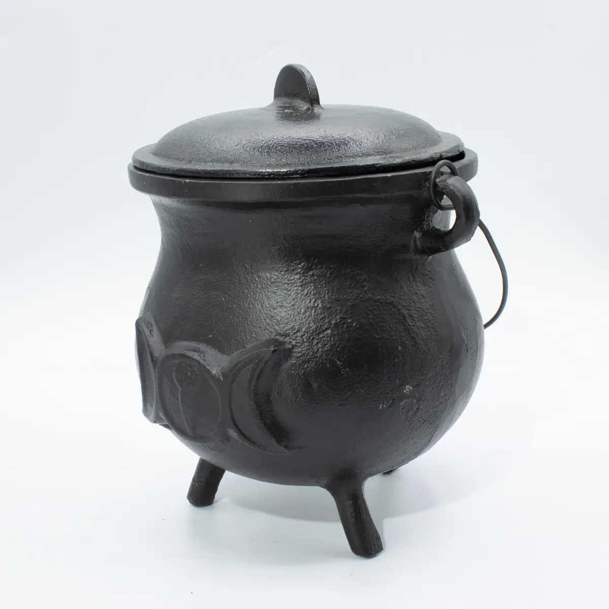 Extra stor gjutjärnskittel med trippelmånesymbol 23x18 cm - produktbild 5