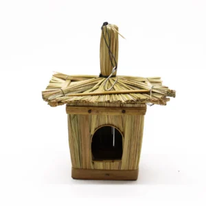 Fågelholk av sjögräs, liten fyrkantig 18x13 cm - produktbild 2