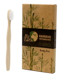 Familjepack bambutandborstar för vuxna och barn - produktbild 2