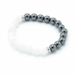 Fasetterat armband med magnetisk bergkristall - produktbild 2