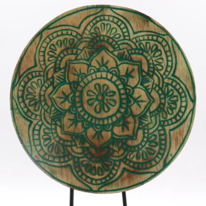Feng Shui Buddha-set med mandala i grön färg - produktbild 5