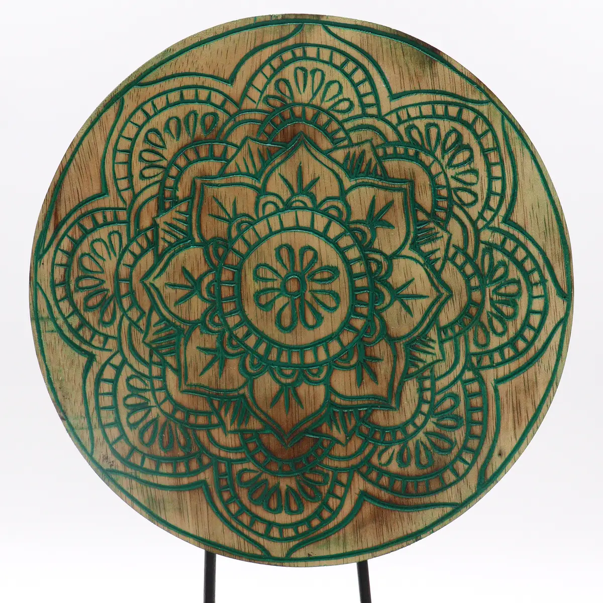 Feng Shui Buddha-set med mandala i grön färg - produktbild 5