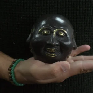 Fengshui-figur i mässing med fyra ansikten 10 cm - produktbild 3