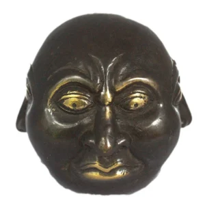Fengshui-figur i mässing med fyra ansikten 10 cm - produktbild 4