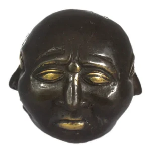 Fengshui-figur i mässing med fyra ansikten 10 cm - produktbild 6