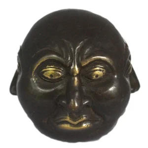 Fengshui-figur i mässing med fyra ansikten 10 cm - produktbild 7