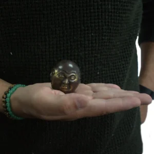 Fengshui-figur i mässing med fyra ansikten 4,5 cm - produktbild 3