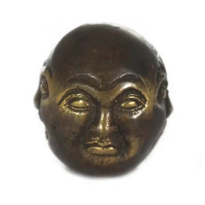 Fengshui-figur i mässing med fyra ansikten 4,5 cm - produktbild 5