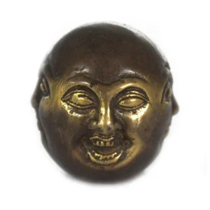 Fengshui-figur i mässing med fyra ansikten 4,5 cm - produktbild 6