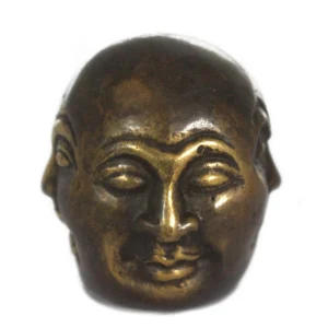 Fengshui-figur i mässing med fyra ansikten, 5 cm - produktbild 3
