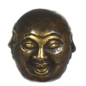 Fengshui-figur i mässing med fyra ansikten, 5 cm - produktbild 4