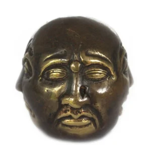 Fengshui-figur i mässing med fyra ansikten, 5 cm - produktbild 5