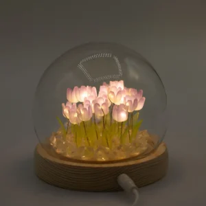 Floral Glow Trädgårdskupol med 20 LED-tulpaner USB - produktbild 6