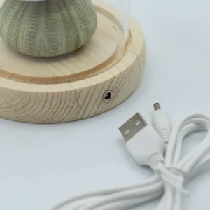 Floral Glow Trädgårdskupol med 3 sjöborrar och LED USB-belysning - produktbild 5
