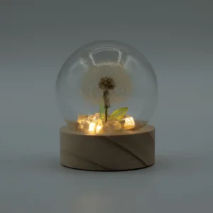 Floral Glow Trädgårdskupol med maskros och LED-belysning - produktbild 3