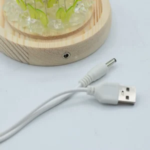 Floral Glow Trädgårdskupol med solrosor och LED USB - produktbild 4