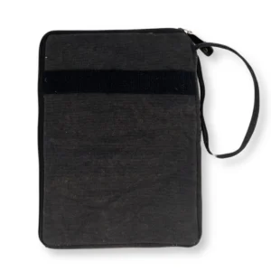 Fodral för surfplatta i stonewash bomull 21x29 cm kolgrå - produktbild 4