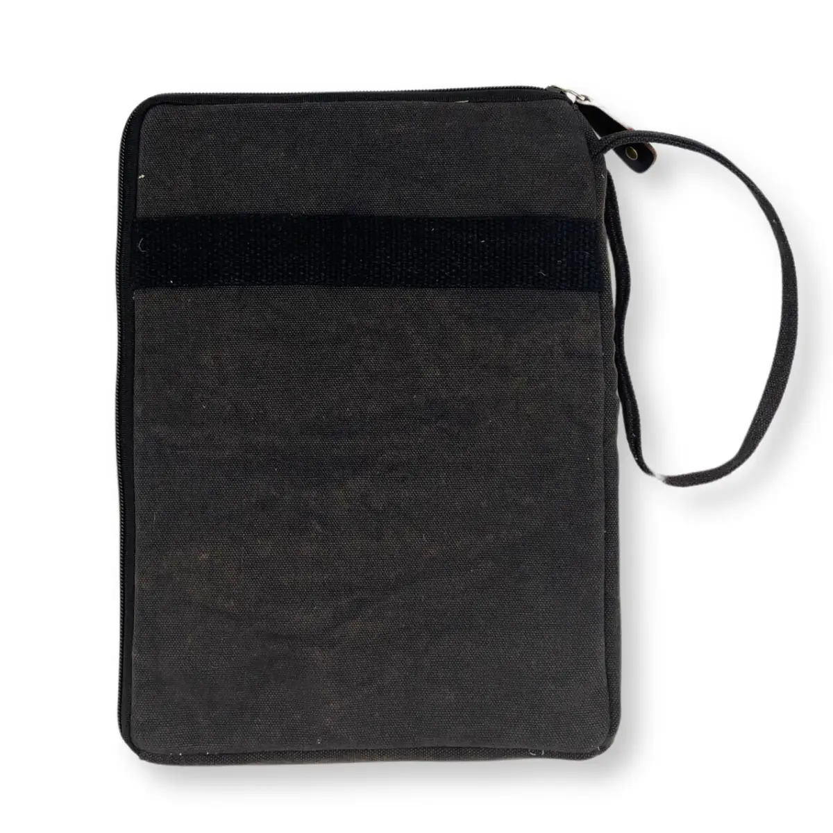 Fodral för surfplatta i stonewash bomull 21x29 cm kolgrå - produktbild 4