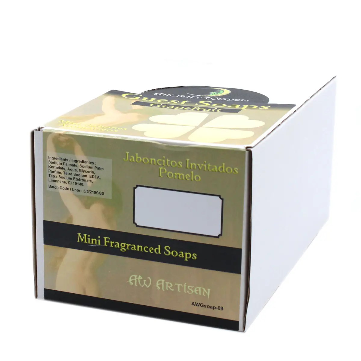 Formade gästhandsåper med grapefruktdoft, paket om 10 - produktbild 4