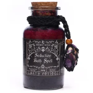 Forntida häxbad med förförelsebadpotion och ametistkristall - produktbild 2