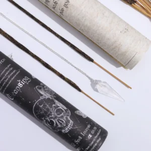Forntida häxbesvärjelse-rökelse med kristallpendel och rökelsepinnar - produktbild 7