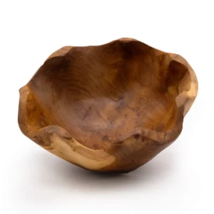Fruktskål i teakträ, medium, 21x9 cm - produktbild 3