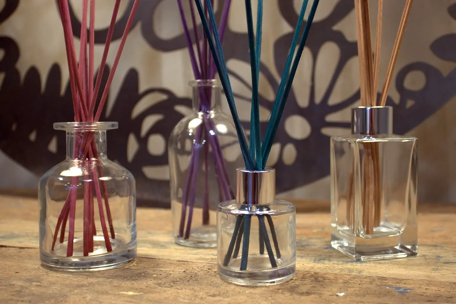 Glasflaska för doftspridare 100 ml fyrkantig klar - produktbild 2