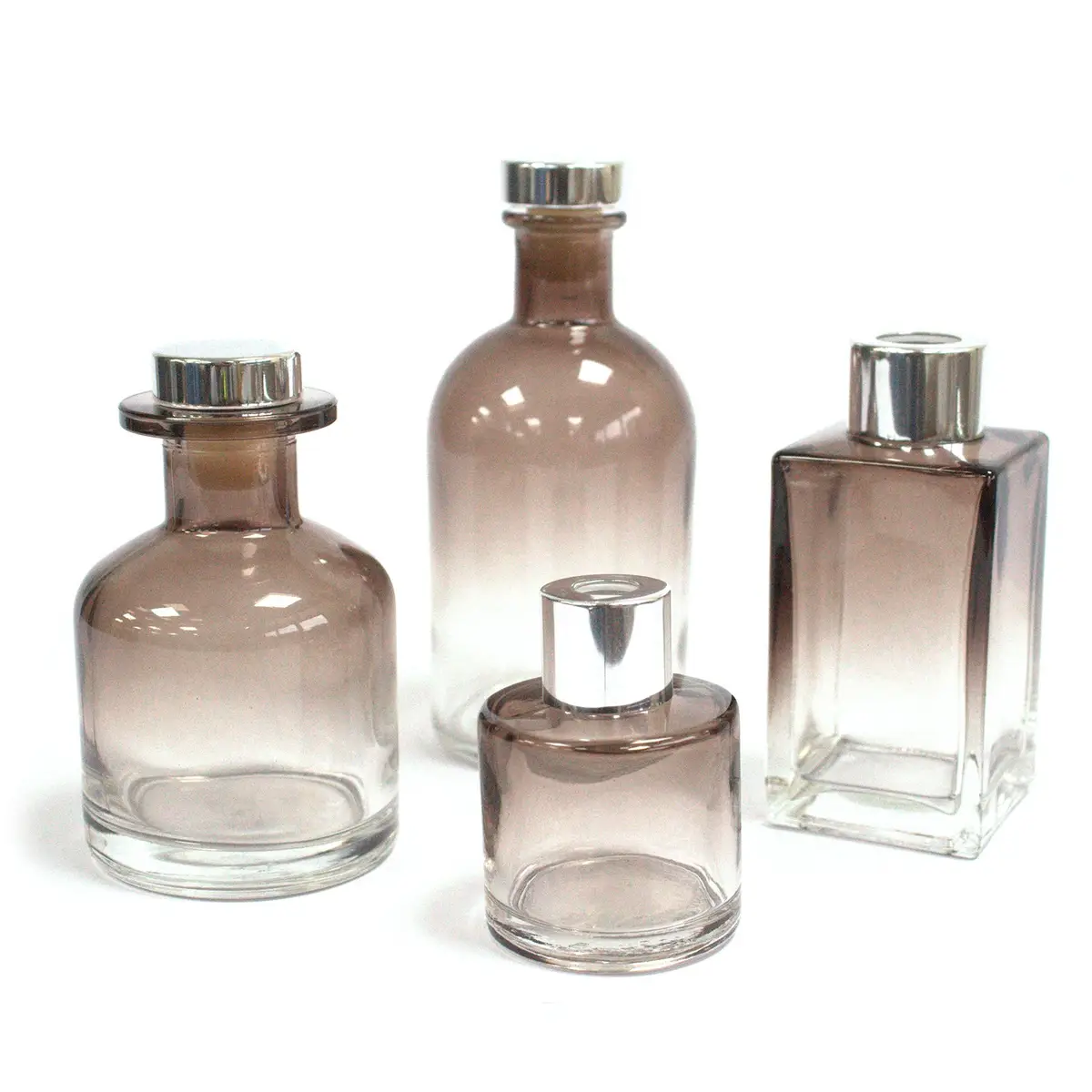 Glasflaska för doftspridare 50 ml, kolgrå - produktbild 3