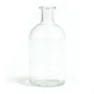 Rund klar glasflaska för doftspridare med 200 ml volym