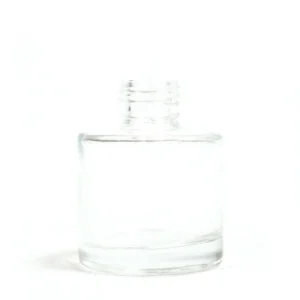 Rund transparent glasflaska för doftspridare med 50 ml volym