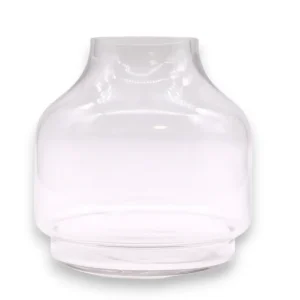 Glasterrarium med rund topp på mörkt trästativ 17x22 cm - produktbild 2