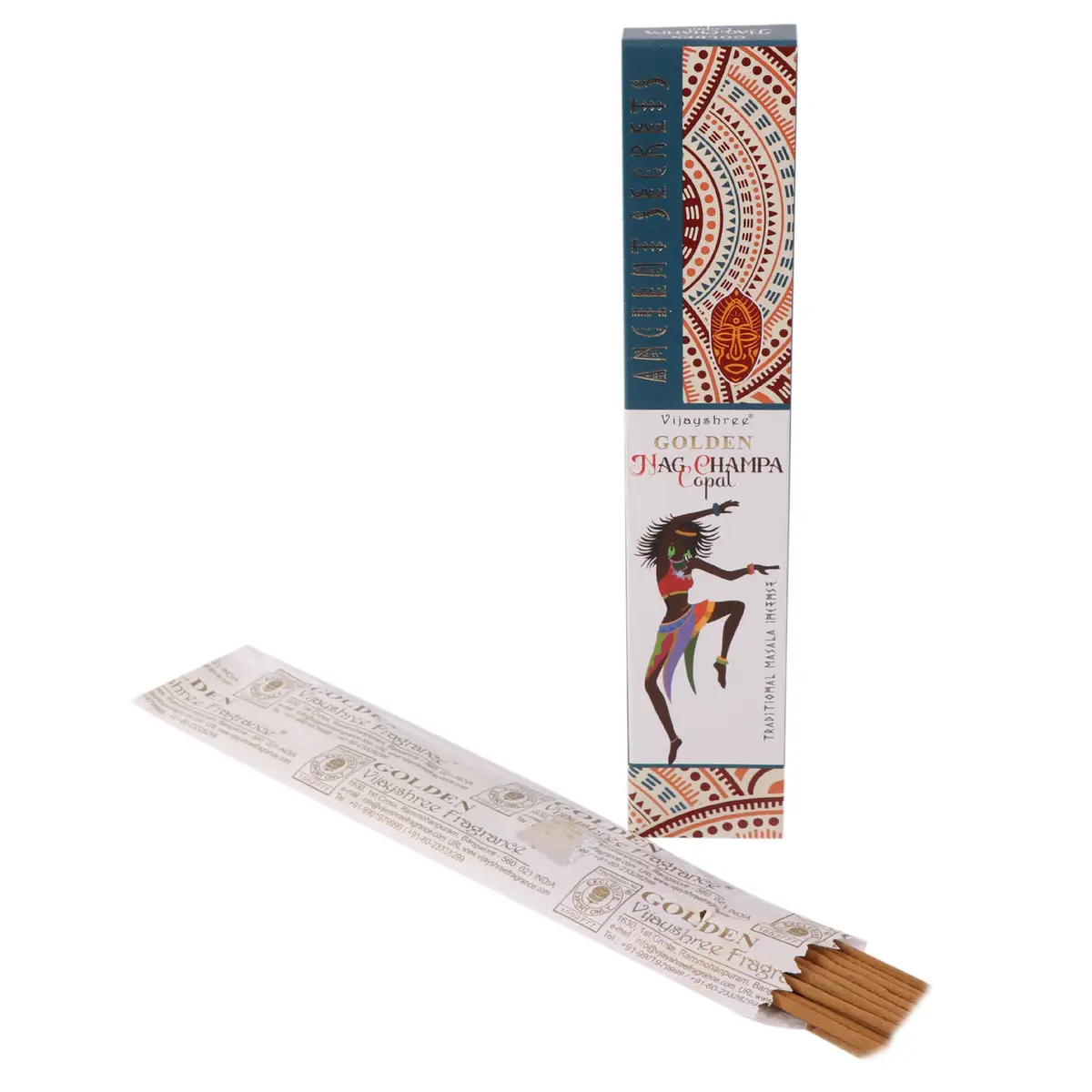 Golden Copal och Nag Champa rökelsepinnar 15 g - produktbild 2
