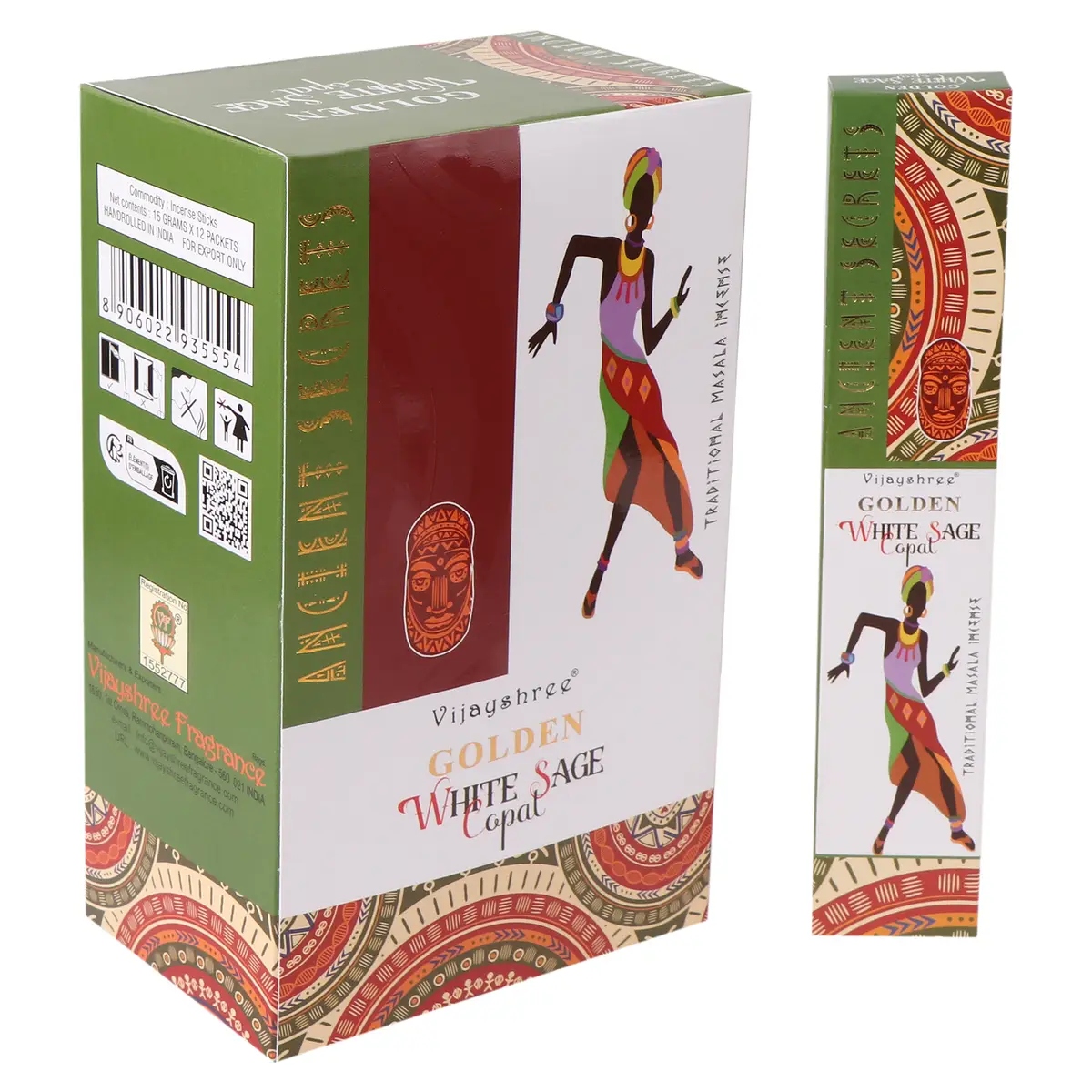 Golden Copal och Vit Salvia rökelsepinnar 15 g - produktbild 3