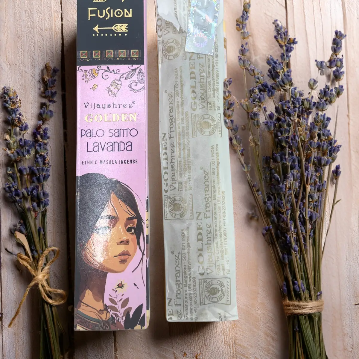 Golden Palo Santo och Lavendel rökelsepinnar 15 g - produktbild 2