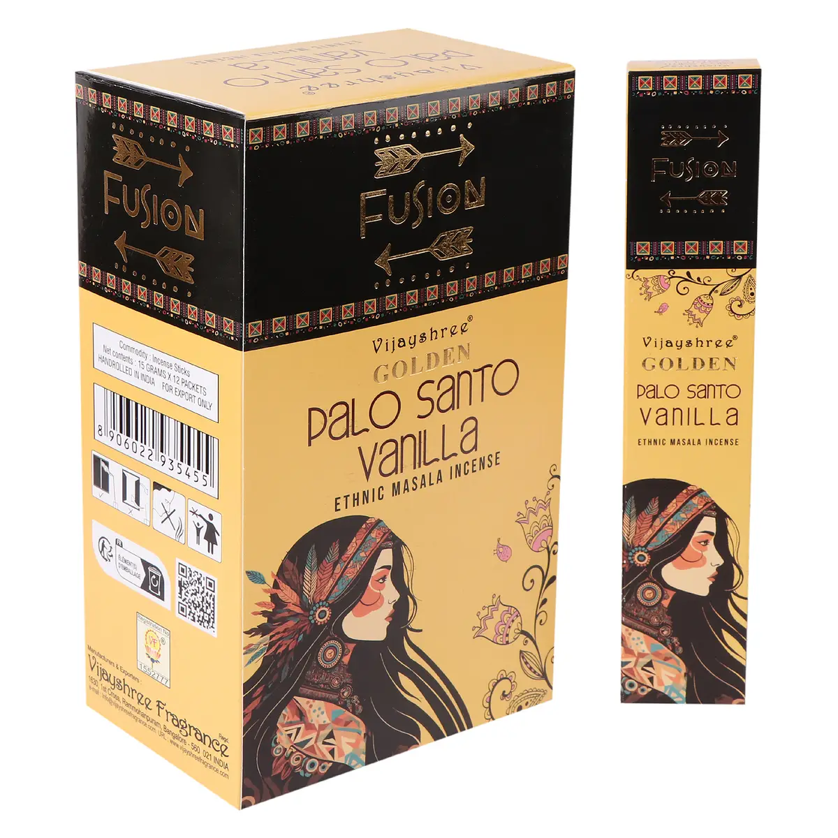 Golden Palo Santo och Vanilj rökelsepinnar 15 g - produktbild 5