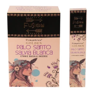 Golden Palo Santo och Vit Salvia rökelsepinnar 15 g - produktbild 3