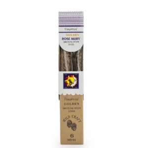 Förpackning med Golden Rose Mary rökelsestickor av hartz för rening