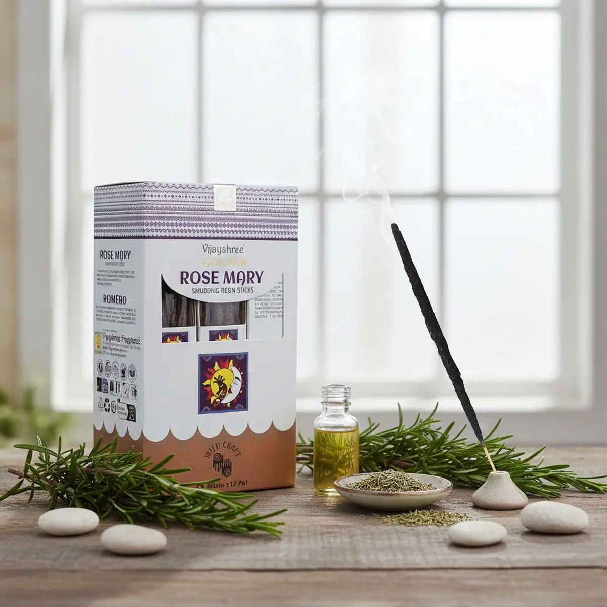 Golden Rose Mary rökelsestickor av hartz för rening 30g - produktbild 2