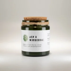 Greenman Woodwick Sojljus med doft av Aska och Vedrök - produktbild 3