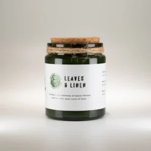 Greenman Woodwick Sojljus med doft av blad och linne - produktbild 3