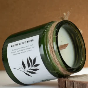 Greenman Woodwick Sojljus med doft av blad och linne - produktbild 4