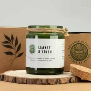 Greenman Woodwick Sojljus med doft av blad och linne - produktbild 5