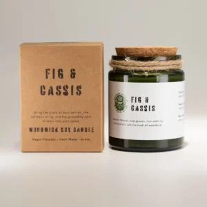 Greenman Woodwick Sojljus med doft av fikon och svarta vinbär - produktbild 2