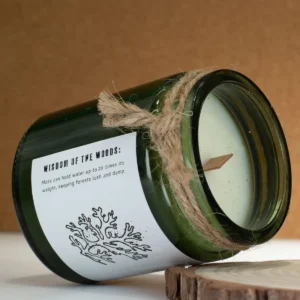 Greenman Woodwick Sojljus Moss & Mist med träveke - produktbild 4